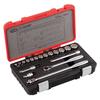 [Tone] Socket Wrench Set 3130MP, 3/8" Drive, 18-Piece, Red