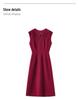 Elegant Sleeveless Chiffon A-line Vest Dress