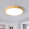 Nordische LED Deckenleuchte Ultradünn Holz Minimalistisch LED Paneele Deckenleuchte Modernes Wohnzimmer Schlafzimmer Deko Leuchte