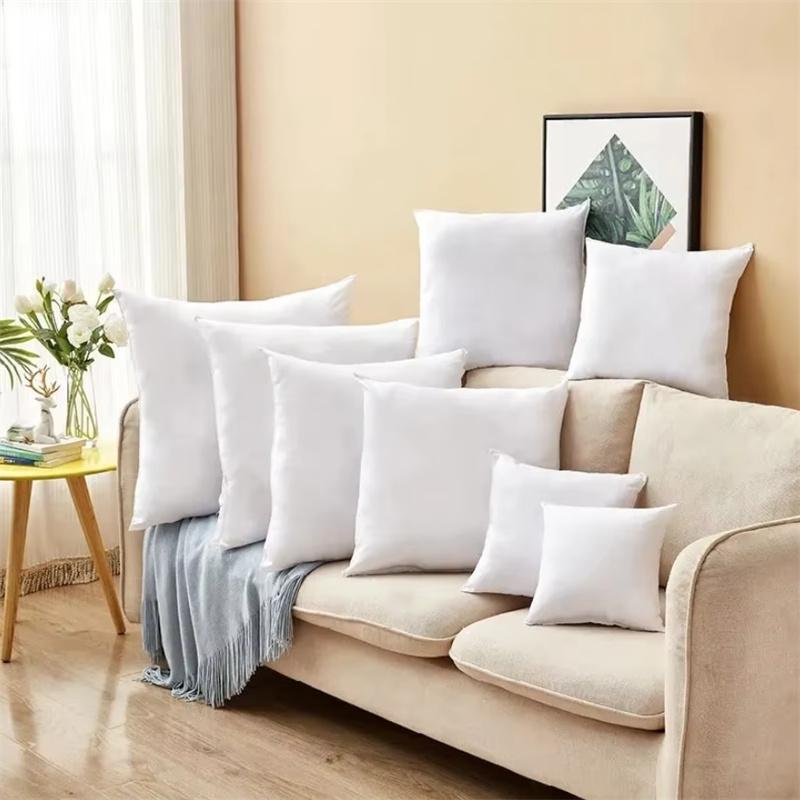 White Multiple Size Breathable Square Cushion Core High Resilience PP Cotton Pillow Core Sofa Backrest Cushion Core