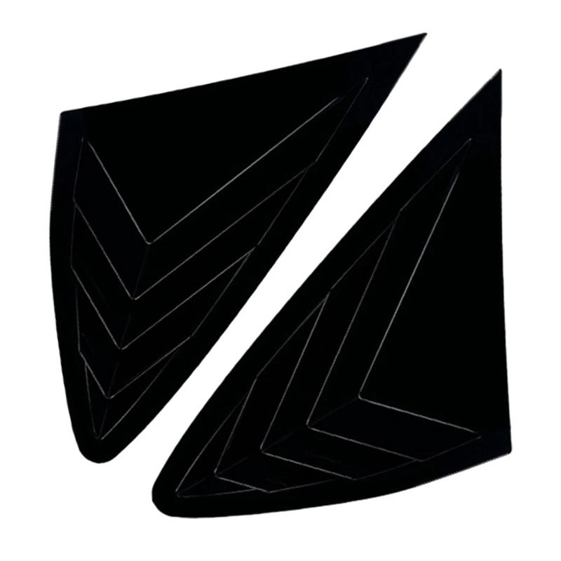 Spoiler de déflecteur de fenêtre latérale arrière Noir Brillant pour Mercedes-Benz GLC Coupé C253 2016 2017- Cache-volet de fenêtre aérateurs d'air