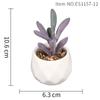 Purple Fake Succulent Potted Plant Simulation Succulent Plant Mini Fake Flower Small Bonsai Store Decoration Home Decoration
