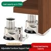 Heavy-Duty Adjustable Zinc Alloy Furniture Support Feet for Cabinets and TV Stands