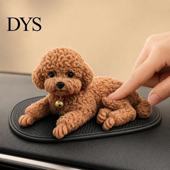 Welpen Quetschspielzeug mit Anti-Rutsch-Matte Hunde-Stressabbau für Auto-Armaturenbrett-Dekoration, Beruhigende Spielzeugmatte, Weiches Tier Anti-Angst Sensorisches Spielzeug für Kinder