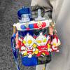 Ultraman Children's Water Cup Is Made of Special Material for School, Double Drinking Cup with Straw, High Temperature Resistance and Anti-drop.