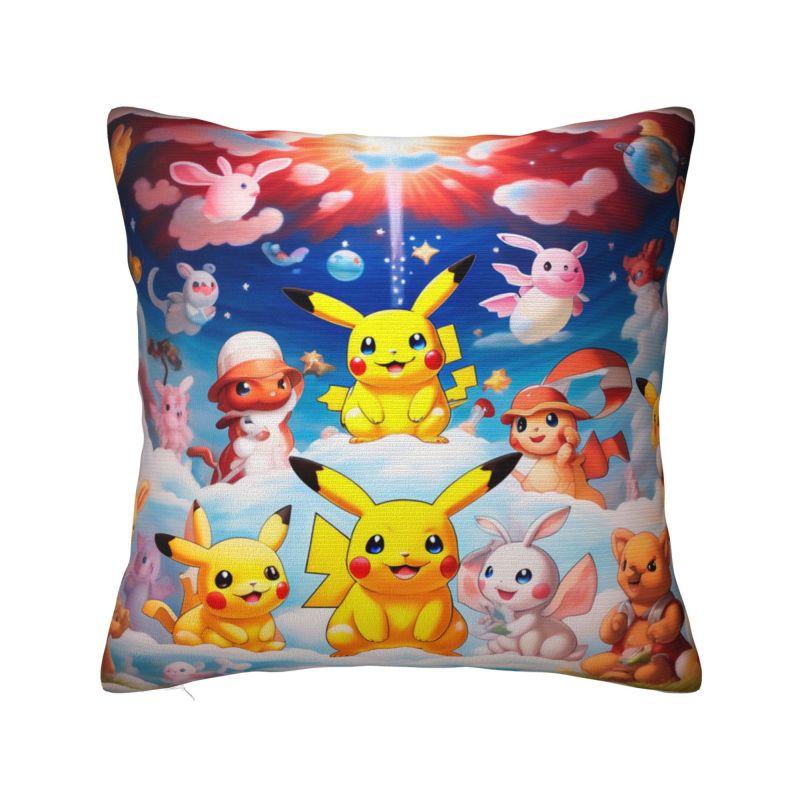 Custom Pokemons Pikachus Throw Pillow Covers Living Room Decoration 3D Print Sofa Cushion Cover Polyester Pillowcase Dakimakura