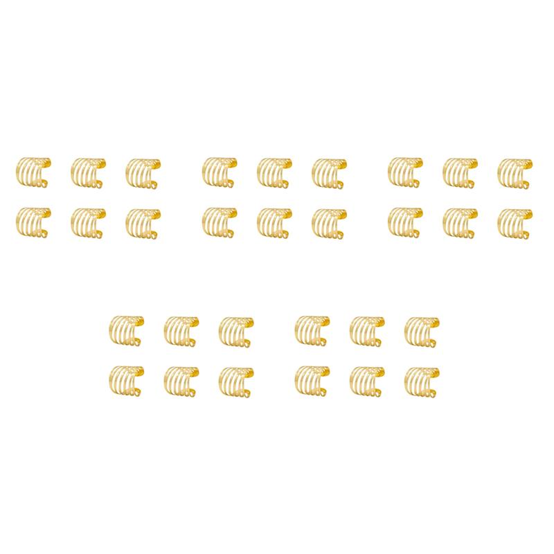 

Набір із 30 золотих кільць для серветок ABWR, порожнистий тримач для серветок для весілля, Різдва, сімейного зібрання, прикраса столу золотий