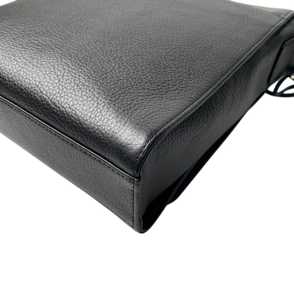 Used MONTBLANCShoulder Bag black leather mens