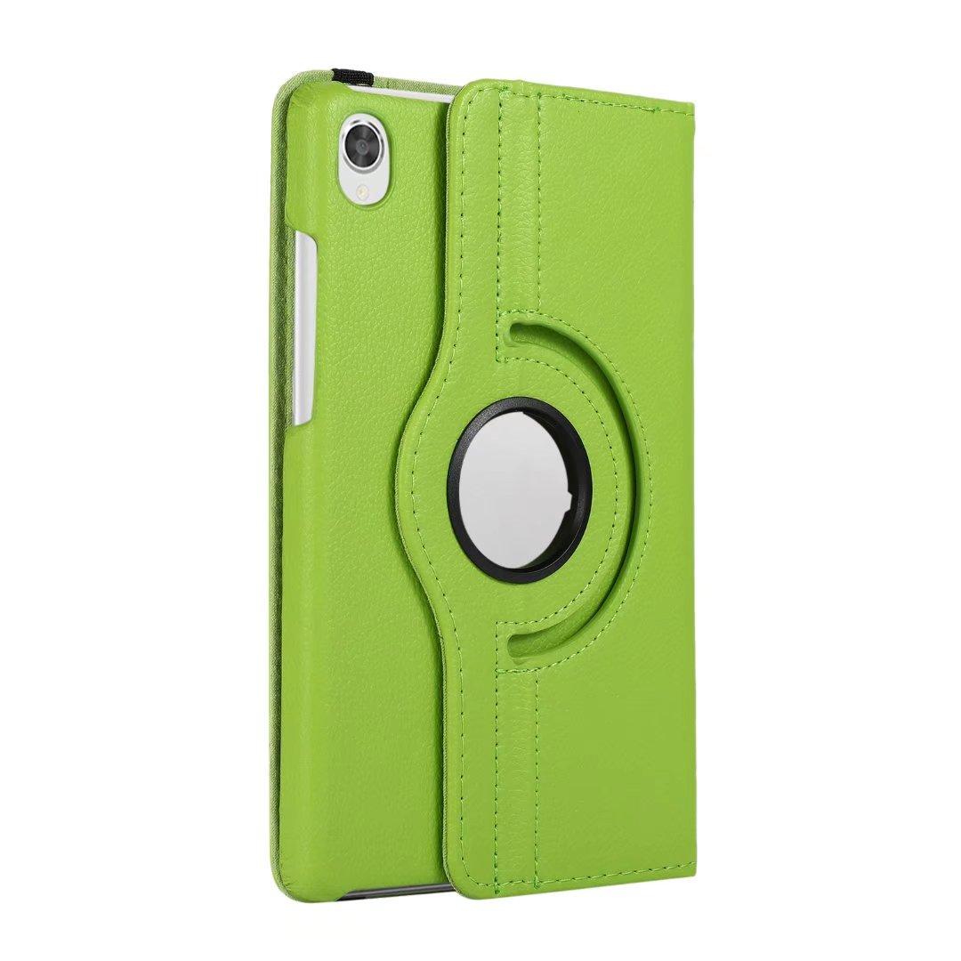 

Для Lenovo Tab M8 TB-8505 8-дюймовый чехол-подставка с вращением на 360° M8 plus 8705 8-дюймовый противоударный однотонный чехол зелёный