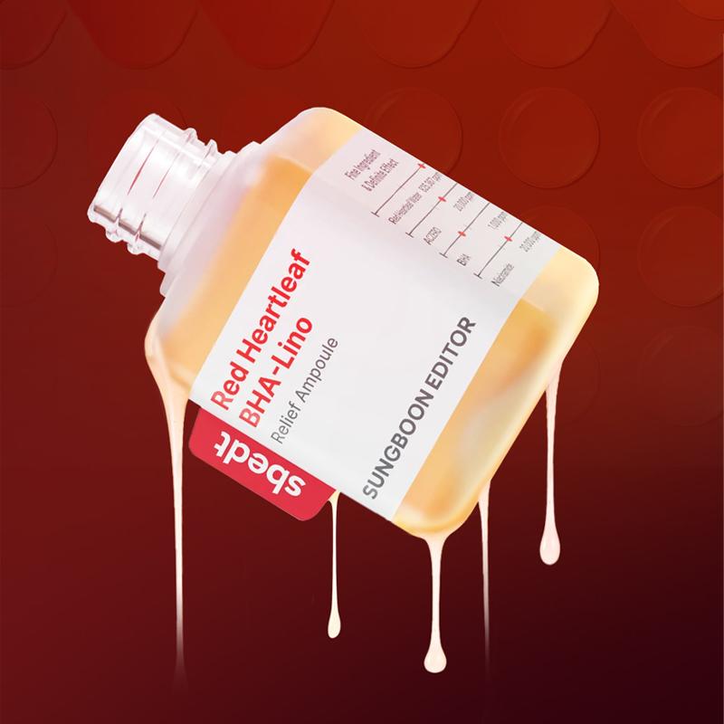 SUNGBOON EDITOR Red Heartleaf BHA-Lino Relief Ampoule 40ml