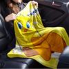 1pc Tweety,Bird,Yellow Print Flannel Blanket Suitable for All Seasons, Perfect for Home, Travel, or Camping  27