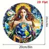 2D Flat Acrylic Goddess Gaia Decoration, No Need for Batteries/electricity, Unique Indoor/outdoor Decoration, Multi-purpose Traditional Style,
