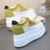 Fashion 12CM Women Summer Air Mesh Genuine Leather Shoes Vulcanize Platform Wedge Microfiber Platform Wedge Hollow Slides Sandals