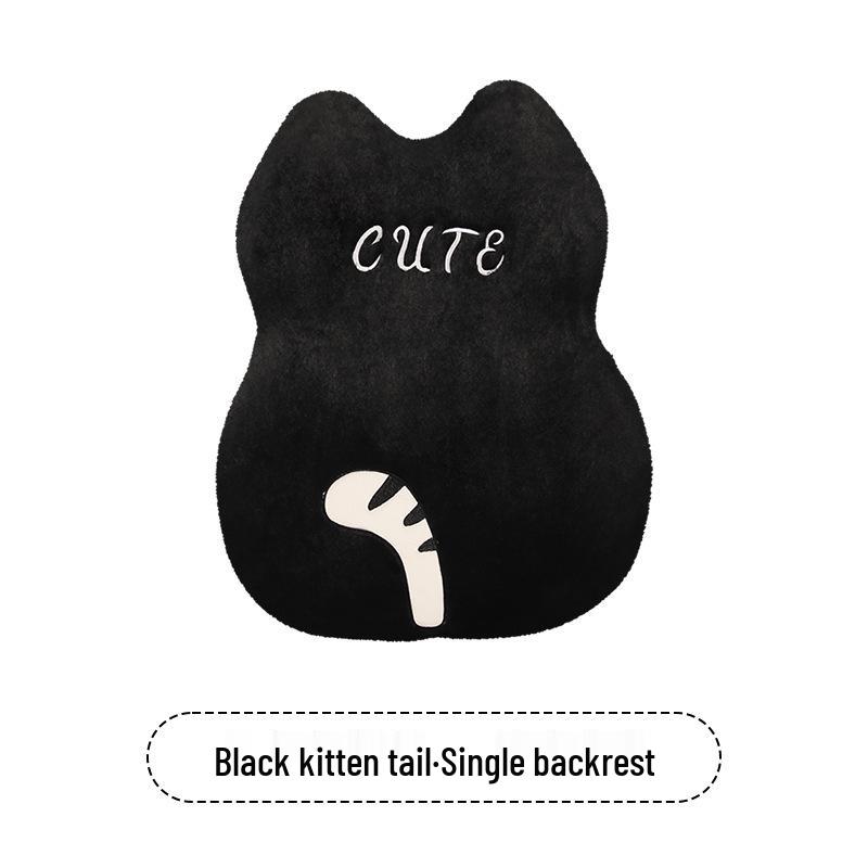 Cartoon Kitten Winter Plush Car Seat Cushion for Honda Civic, Haoying, XRV, Inspire, CRV