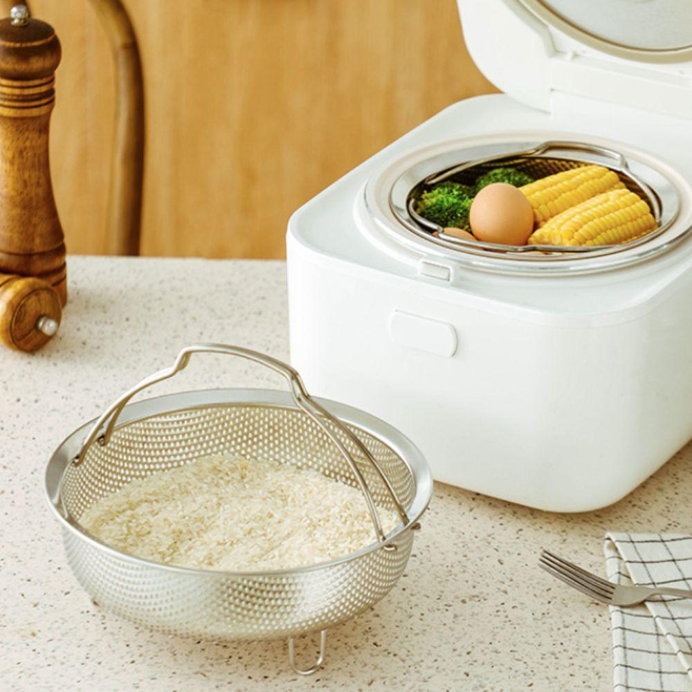 Stainless Steel Steaming Rack Rustproof Drain Basket Fruit Vegetable Strainer  Deep Fryer