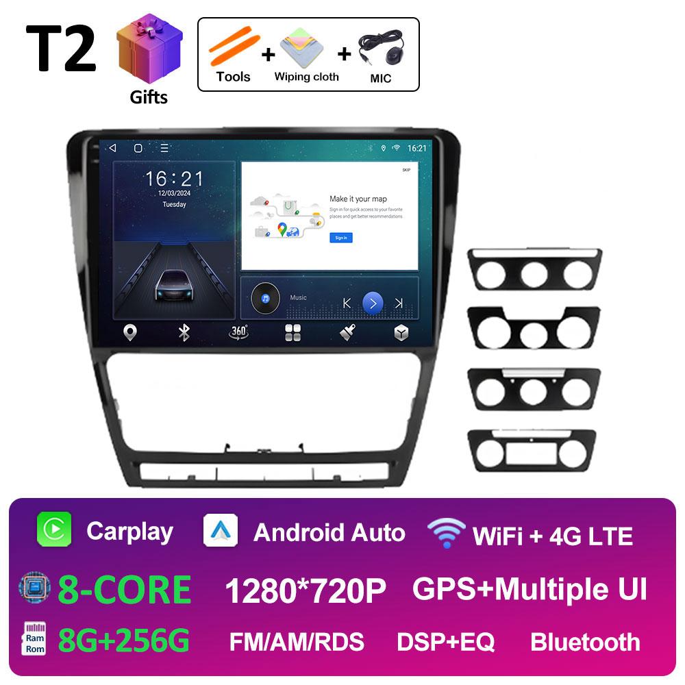 Intelligent System For Volkswagen Skoda Octavia 2 A5 2007 2008 2009 2010 2011 - 2014 Car Radio Player Android Auto Accessoires