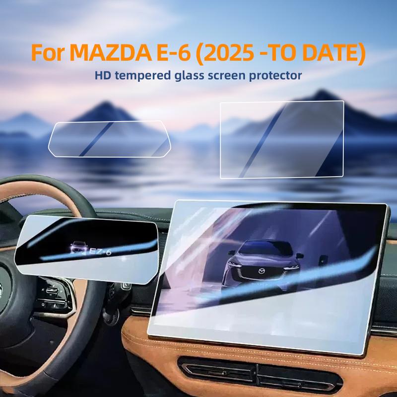 For Mazda EZ 6 2025 2026 14.6 Inch Navigation Trument Screen Protector HD Tempered Glass Film with Foam Box Packaging