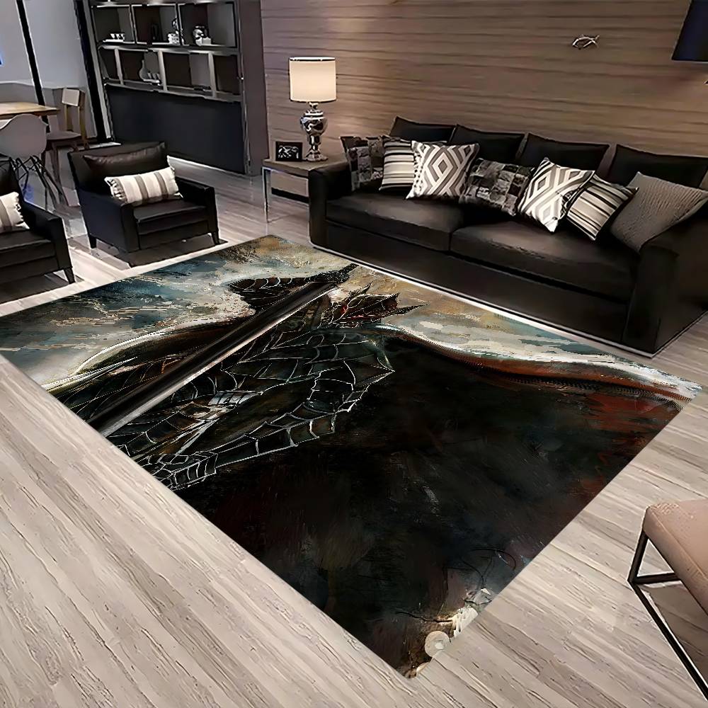 BERSERK Door Mat Washable Non-Slip Living Room Sofa Chairs Area Mat Kitchen Doormat Area Rug