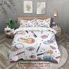3pcs Makeup Cosmetic Bedding Sets 3D Printed Beauty Tools Duvet Cover Sets With Pillowcases No Filling