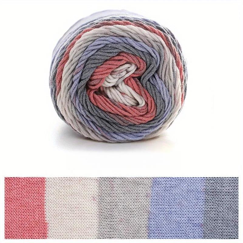 6pcs Gradient Chunky Yarn for Cushions Acrylic Yarn Bundle (600g) - Extra Thick Multicolor Ombre Crochet Yarn for Pillow Covers DIY Knitting Projects