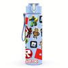 1PC Roblox Block Character Group 750ml Color Plastic Sports Water Bottle Leakproof Flip Straw Lid Suitable for Sports Office Home Use