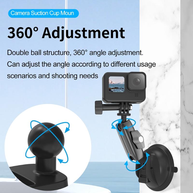 Universal Windshield Suction Cup Mount Bracket for  Inst360 Osmo  Action Camera Mount Smartphone Action Camera