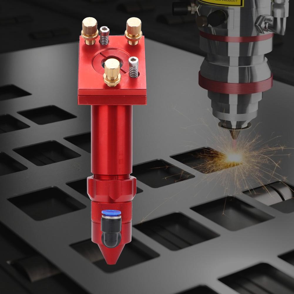 Red Aluminum Laser Head Accessories for CO2 Laser Engraving Machine 63.5 101.6mm(Type A)