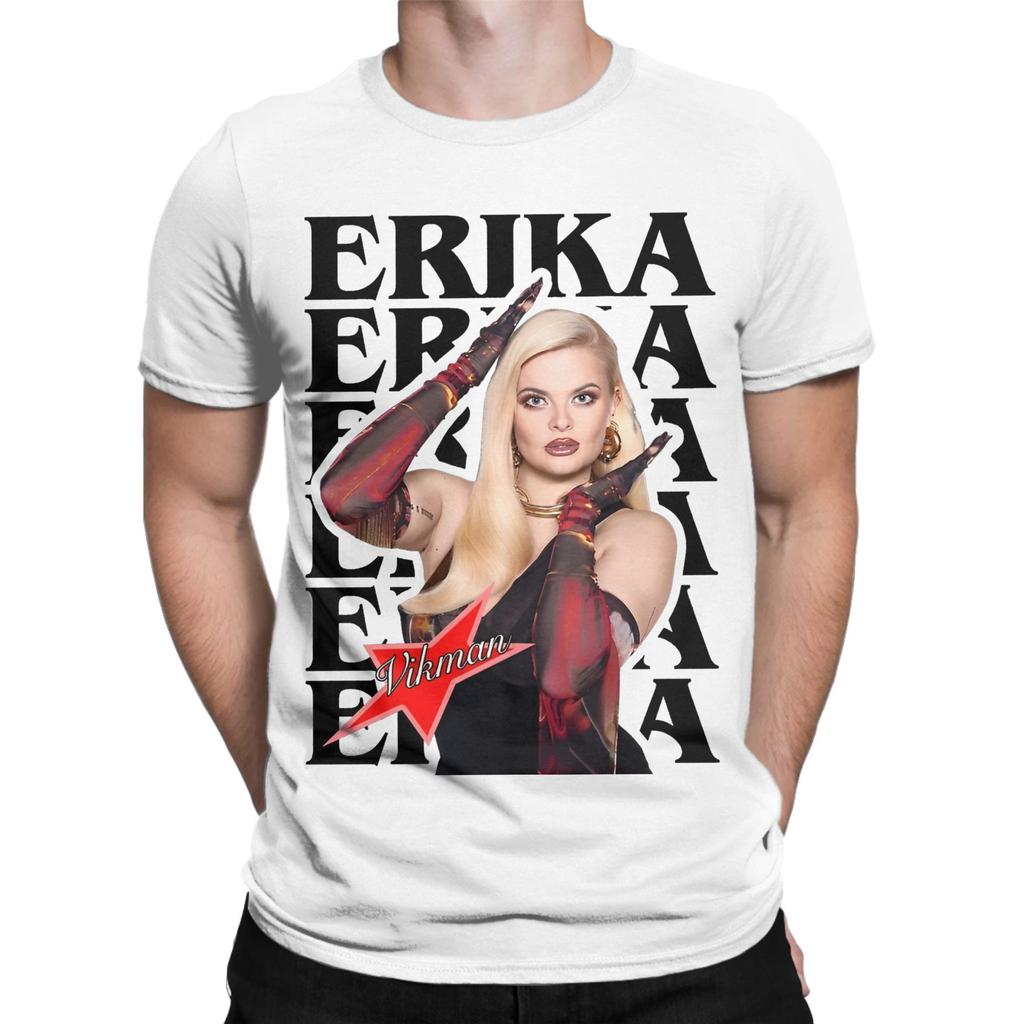Erika Vikman Ich Komme Eurovisions 2025 Finland Accessories Men Women T Shirts Pure Cotton Tee Graphic Printed  T-shirt Clothing