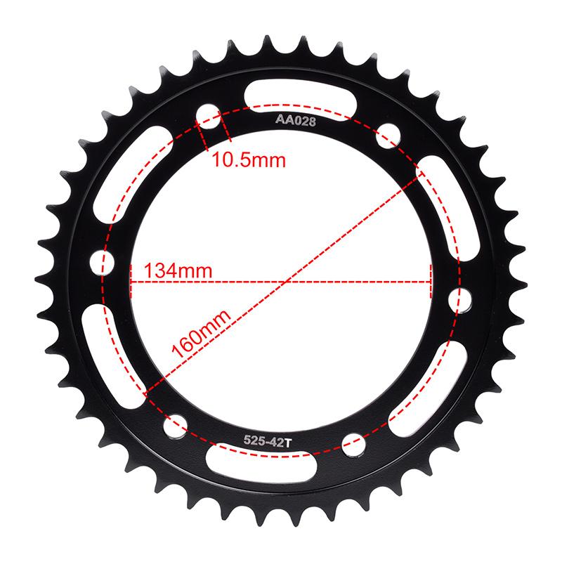 525 40T 42T 45T Front Rear Sprocket Gear Wheel for Honda CBR600 CBR 600 F4i CBR1000 NT1100 CBR 1000 Fireblade