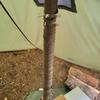DIY Tent Stove Fireproof Ribbon Adjustable Stove Pipe Wrap with 2 Clamps Anti-Scald Chimney Protector Thermal Insulation