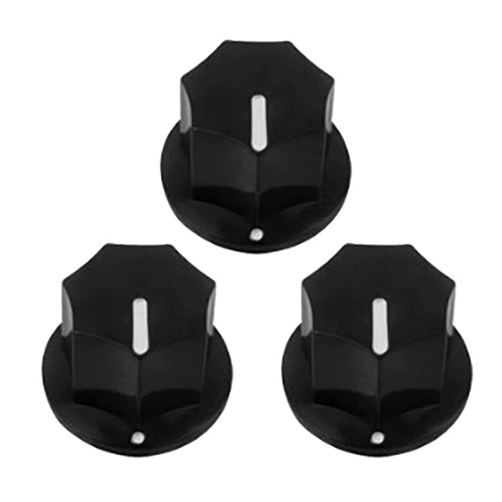3Pcs Guitar Knobs Potentiometer Guitar Dome Knobs Replacements Bass Effect Button Control Knob Turning Knob Bass Knobs
