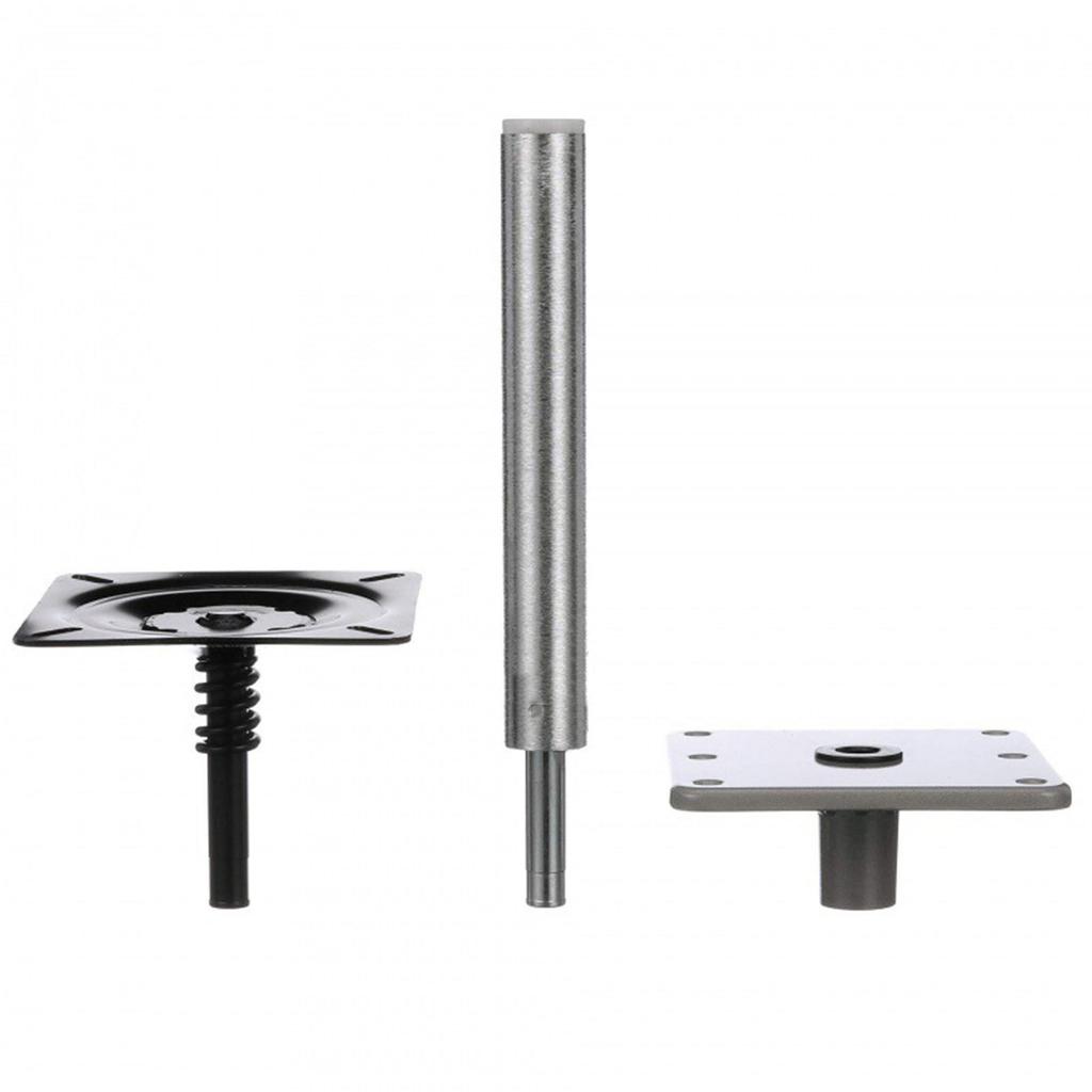 Boat Seat Mount Kit 34 Inch Lock in Pin Post Base Plate and Seat Mount with Spring for Most Boats