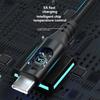 Braided USB C Charging Cable for Phone Tablet 1 Meter 100W 5A Fast Charge Real Time Power Monitor Type C To C Cord