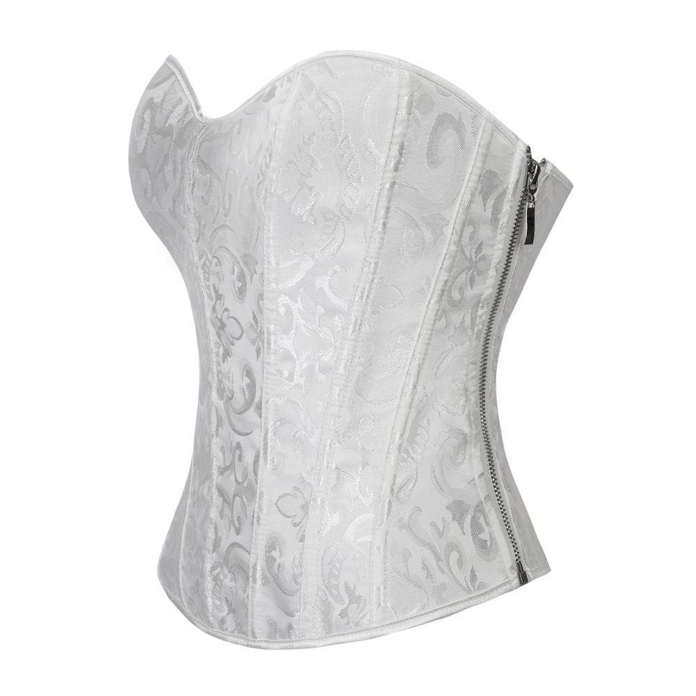 "Elegant Lace-Free Side-Zip Shaping Top"