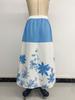 Summer 2026 High Waist A-Line Color Block Skirt for Women