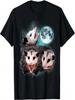 3 Opossum Mond Heulendes Opossum Kopf Lustig Für unisex, Wounisex T-Shirt