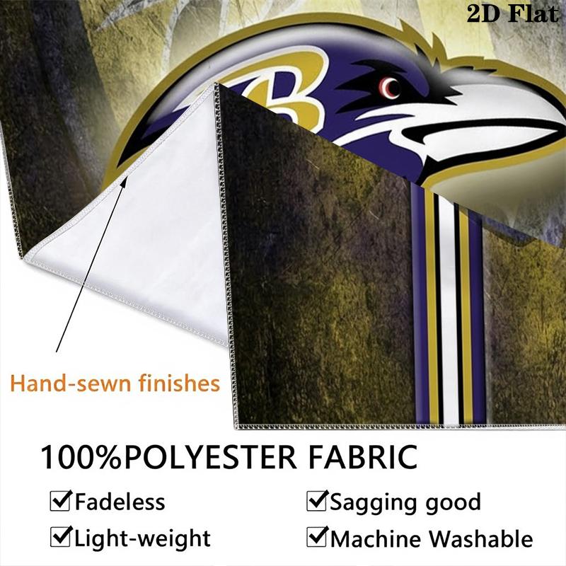Baltimore Ravens Wall Tapestry Aesthetic Wall Hanging Printed Fabric Blanket Decorative Tapestries for Bedroom Living Room Home Decor