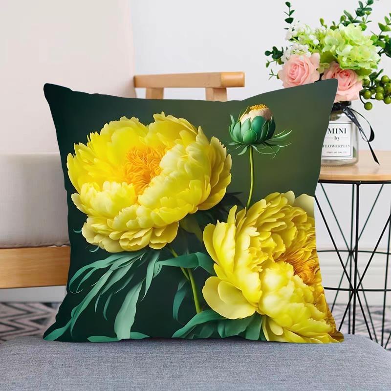 Rose Pillowcase Dormitory Decoration Office Living Room Sofa Home Pillowcase