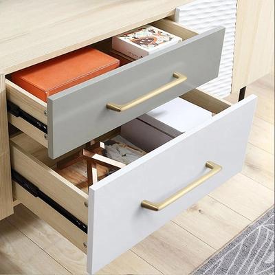 Modern Minimalist Pulls Cupboard Dressers Brass Gold Cabinet Door Handles Closet Drawer Knobs Kitchen Furniture Hardware