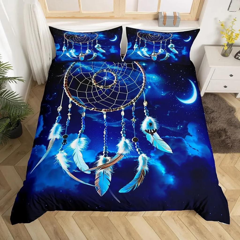Comforter Dreamcatcher Boho Colorful Dream Catcher Bedding Set Girls Children Women Bedroom Decor Queen