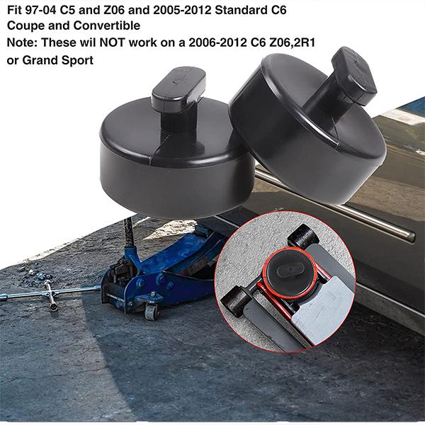 2X Chevy Corvette C5 C6 and C7 Floor Jack Pad Adapter "Puck" Z06