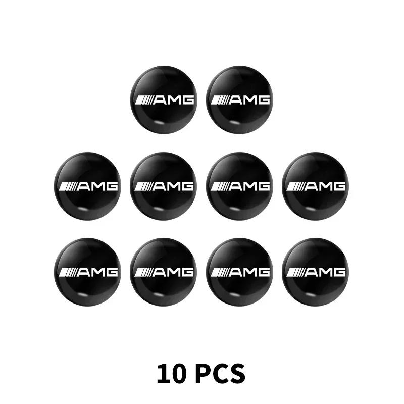 2/5/10psc Car Lock Keyhole Stickers Decoration Protection Styling For Mercedes Benz A C E S Class CLA CLS W212 W204 W205 Amg