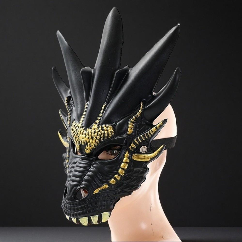 Full Face Halloween Mask Animal Masquerade Mask Punk Dragon Head Mask  Women