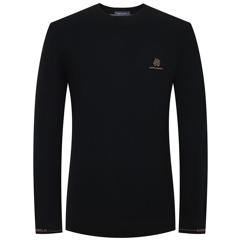 Baoxiniao Men's Round Neck Business Casual Wool Blend Sweater