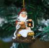 Juleserie Hengende Ornamenter Resin Klemmer Julenissen Figurer Mini Julenisse Anheng Juletre Hjemmefest Dekorasjonsrekvisitter
