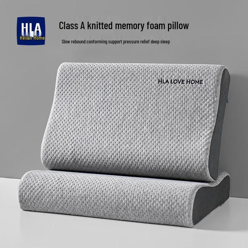 HLA Memory Foam Neck Support Pillows (Pair)