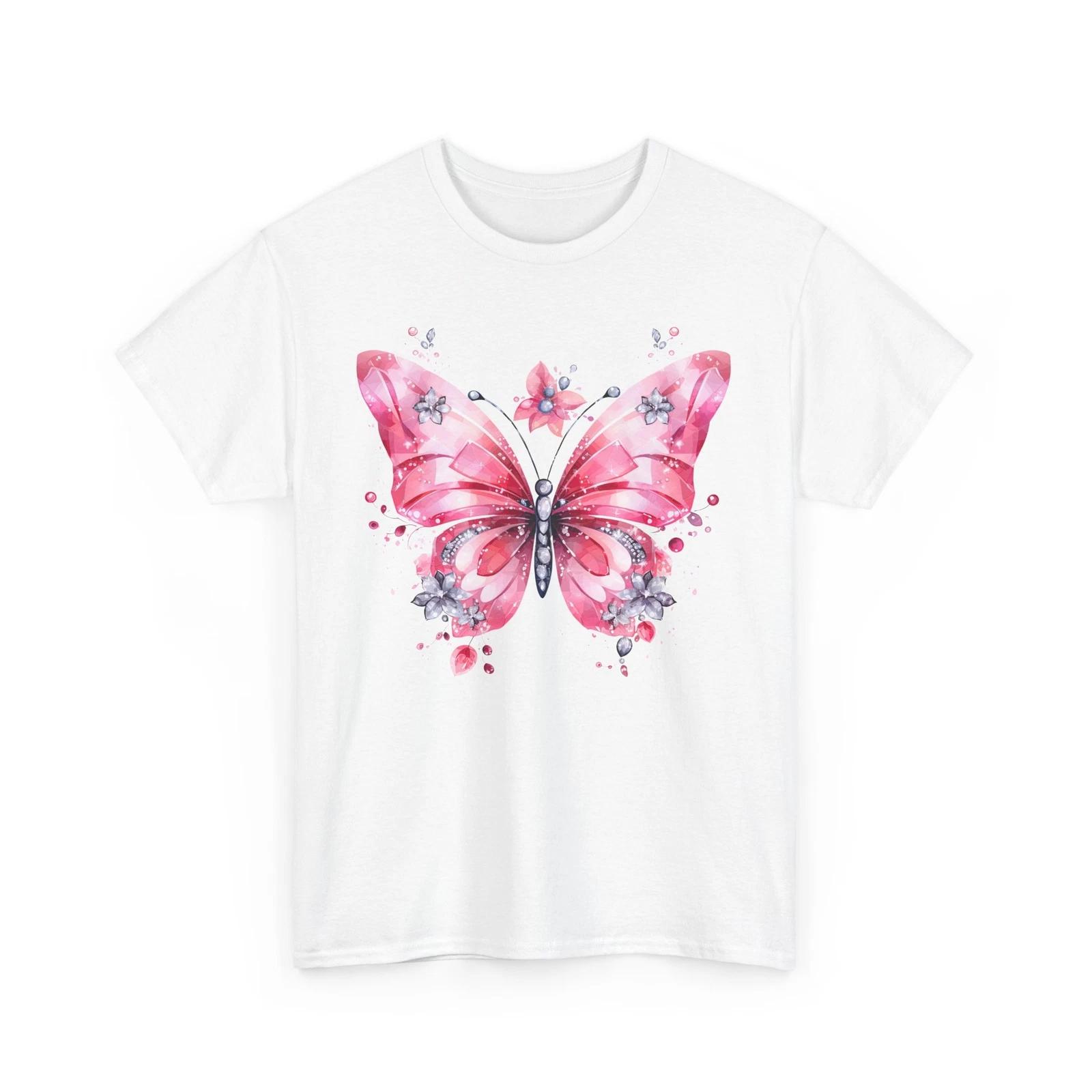 

Butterfly Print Shirt Women’s Oversized Aesthetic Boho Trendy Graphic Tee XL