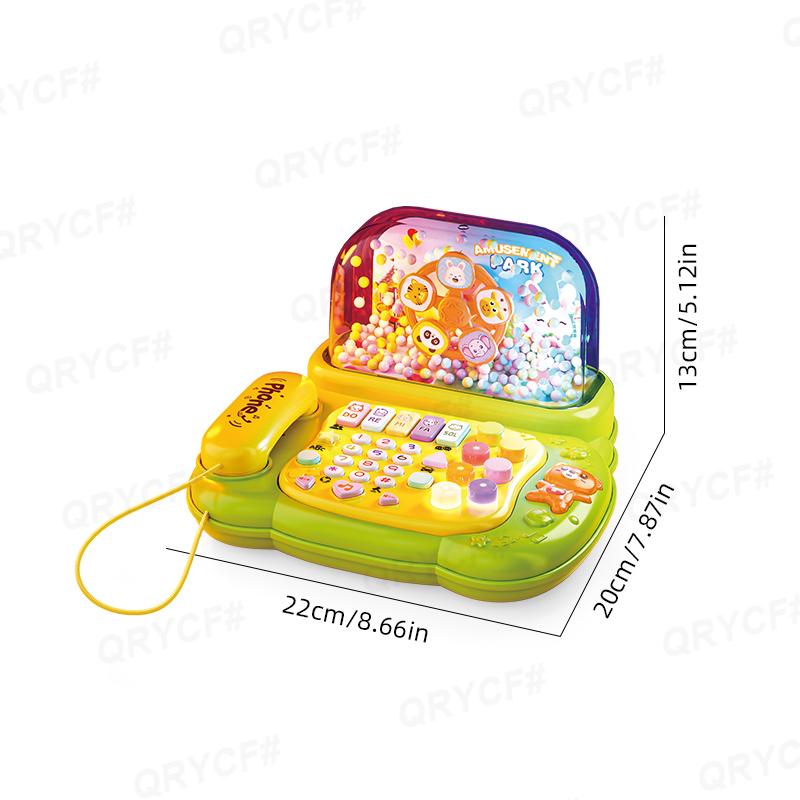 Simulation Telephone Toys Music Snowfiake Lights Story Machine Baby Mobile Phone Multi-functional Kids Education Birthday Gifts