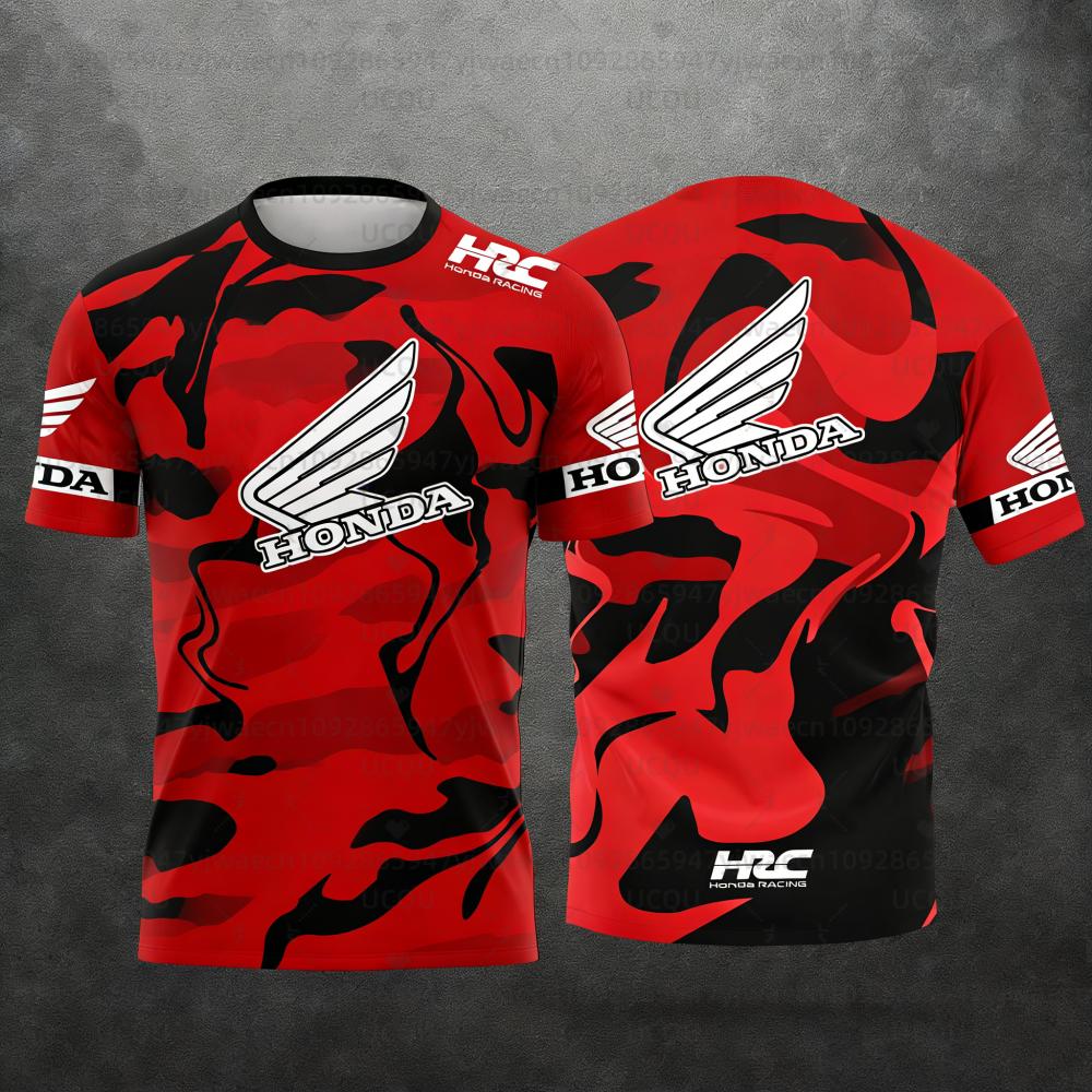 

Men Summer Honda Quick Dry And Breathable Racing Motorcycle Biker Jersey Sportswear Short Sleeve Lightweight Outdoor T-shirt 3XL