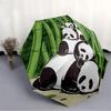 1 Stück Panda-Familie Automatisches Öffnen/Schließen, Ganzjahres-Tragbarer Faltregenschirm für Damen & Herren, Reisen, Alltag, Formelle Anlässe - Kompakter Luxus-Sonnenschirm, Outd